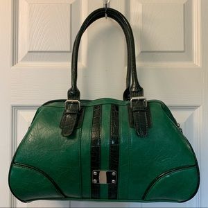 Dark Green Satchel Purse